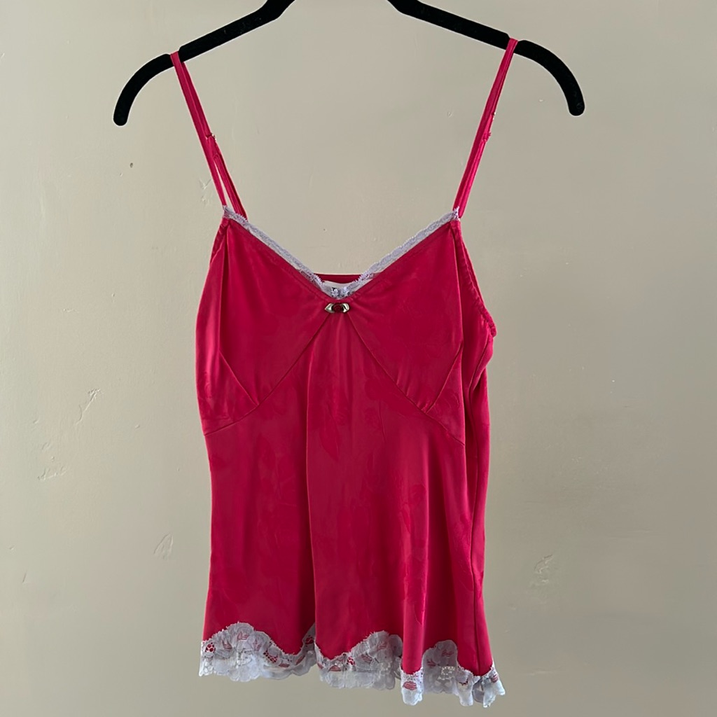 Les Rouge Pink And Purple Floral Top